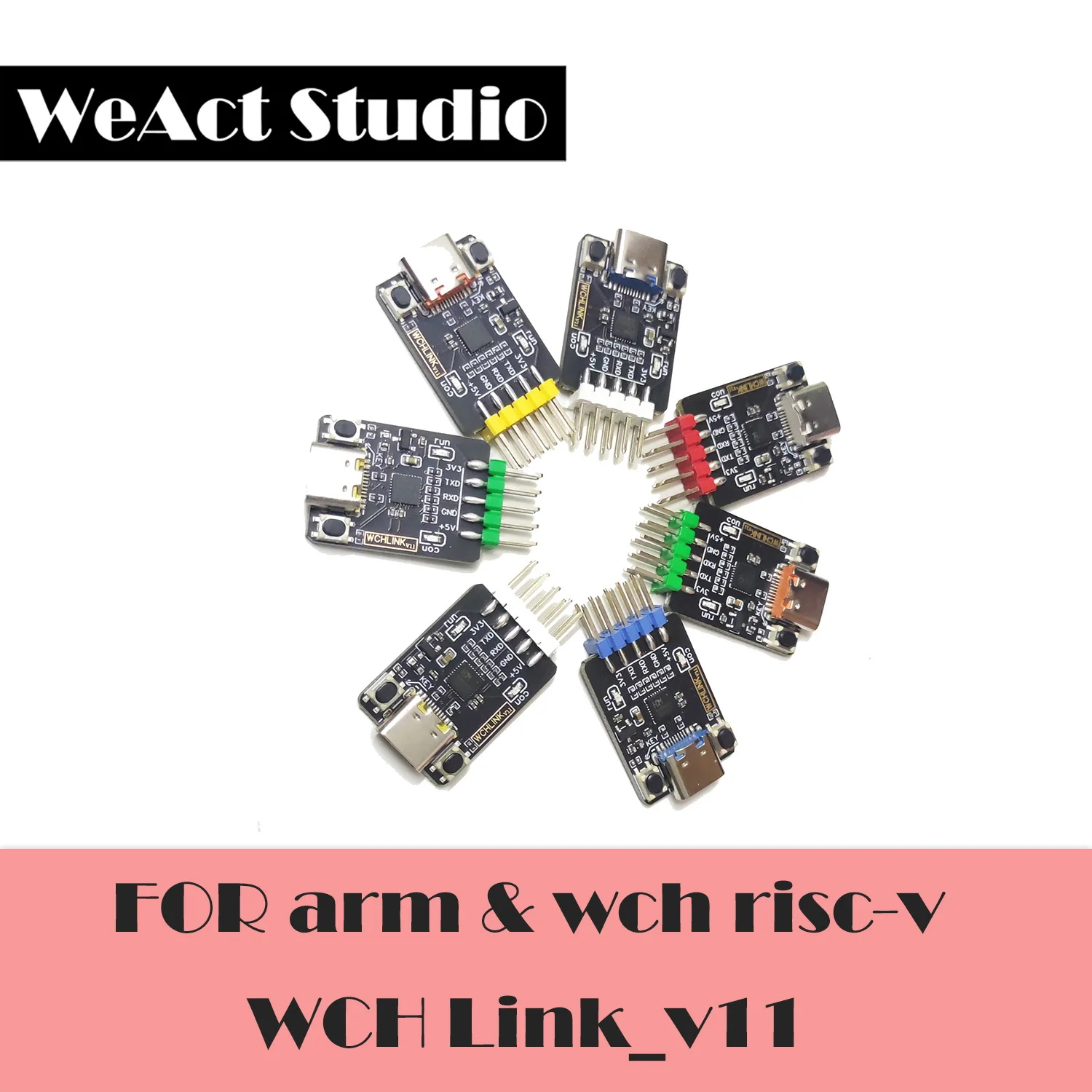 Wchlink mini.daplink Supports a Full Range of ARM Core / Qinheng RISC-V Chips