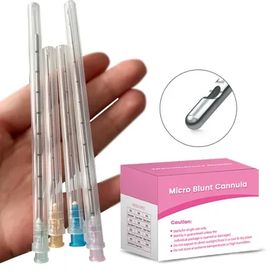 Micro Tip Blunt Cannula for Filler 18G 20G 21G 22G 25G 27G 30G 25/38/50/70mm Disposable Sterile
