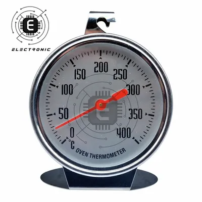 0-400 Degree Stainless Steel Barbecue BBQ Smoker Grill Oven Thermometer Temperature Gauge Celsius