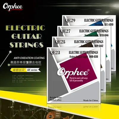 Orphee QE Electric Guitar Strings High Carbon Steel Hexagonal Alloy Core Electric Guitarra Strings