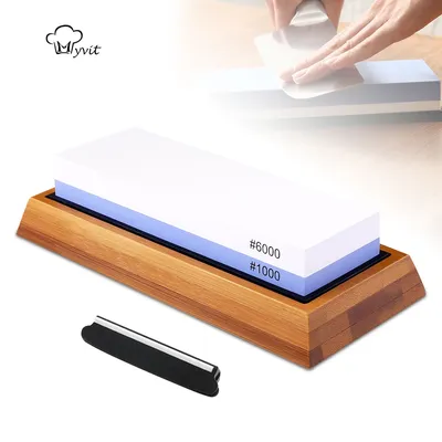 Knife Sharpener Whetstone Professional Sharpening Stones Grinding Stone Oilstone Honing Tool 240 400 600 800 1000 6000# Grit