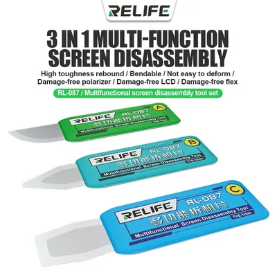 RELIFE RL-087 3in1 Muliti-function Screen Disassembly Tool for Mobile Phone Repair High Toughness