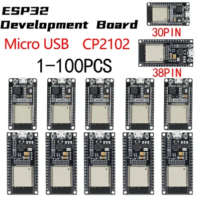 ESP32 Development Board Micro USb CP2102 30P 38P WiFi+Bluetooth Ultra-Low Power Consumption Dual Core Wireless Module
