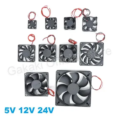 4010 12025 8010 30mm dc 5V 12V 24V Cooling Fan Brushless Motor Case Quiet 40MM 50MM 60MM 70MM 80MM