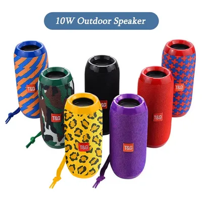 TG117 Portable Bluetooth Speaker Outdoor Wireless Woofer Free Call /FM/TF Card/USB Flash Drive