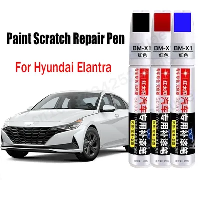 Car Paint Scratch Repair Pen for Hyundai Elantra SE SEL N-Line Limited Solaris Touch-Up Paint Black
