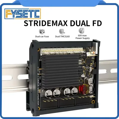 FYSETC StrideMax Dual FD Motherboard Dual Tmc5160 and Car Fuse 60V Max Boards Support Klipper & RRF for Voron VZ 3D Printers