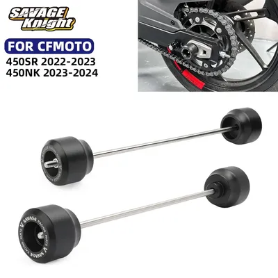 450SR Wheel Fork Slider For CFMOTO 450SR 450 SR 450NK 450SS Accessories Front Rear Wheel Axle Fork Crash Slider Wheel Protection