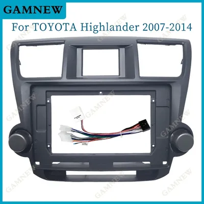 10.1 inch Car Radio Fascia Panel for TOYOTA Highlander 2008-2014 stereo Frame