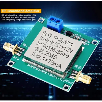 New RF amplifier, low noise LNA 1-3000MHz 2.4GHz RF amplifier for amplifying FM HF VHF UHF radio signals