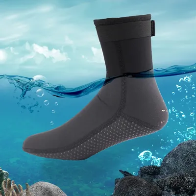 3mm Neoprene Diving Socks Wetsuit Shoes Non-slip Adult Warm Patchwork Elasticity Diving Surfing