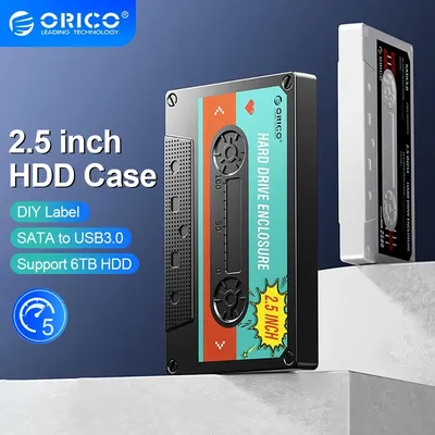 ORICO 2.5'' HDD Enclosure SATA to USB3.0 External Hard Drive Case 5Gbps / 6Gbps Type-C HDD Case With