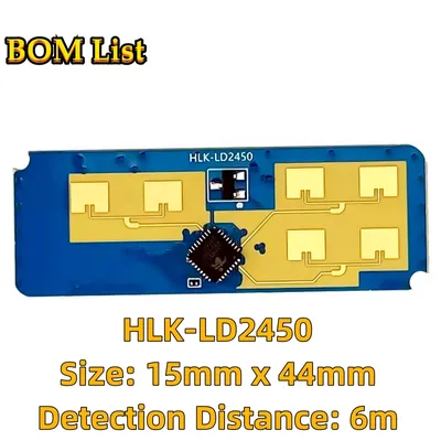 HLK-LD2450 LD2450 24G Smart Home Motion Target Tracking Radar Sensor Module Test Distance Angle Speed Hi-Link