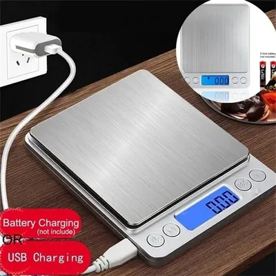 Digital Kitchen Scale Mini Pocket Stainless Steel Precision Jewelry Electronic Balance Weight Gold