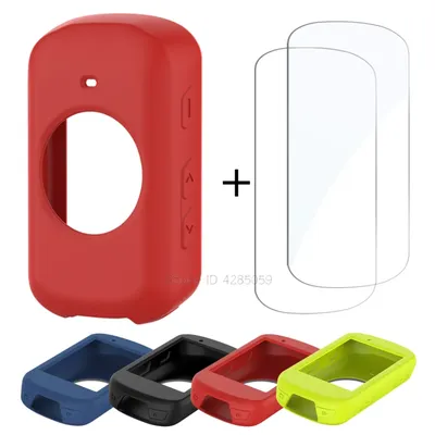 2Pcs Tempered Glass + TPU Silicone Case for Garmin Edge 830 530 130 Plus GPS Stopwatch Screen