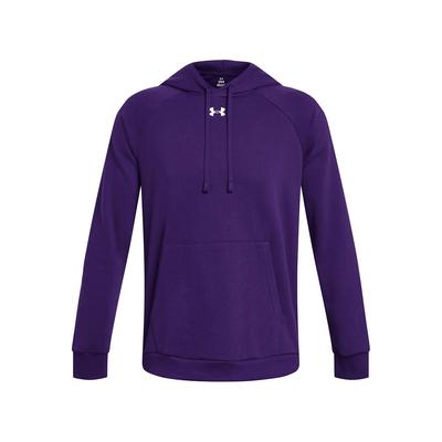 Under Armour Men's Rival Fleece Small Logo Hoodie (Size S) Purple, Cotton,Polyester
