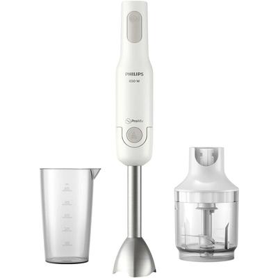 Home HR2535/00 Stabmixer 650 w mit Mixbecher, mit Zerkleinereraufsatz Grau, Weiß - Philips