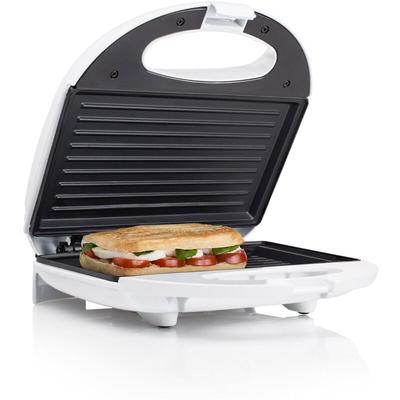 Sandwichmaker Weiß Toaster für 2 Sandwiches 22x13cm, 750Watt