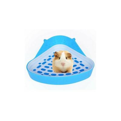 Eck-Kleintier-Katzentoilette für Hamster, Meerschweinchen, Frettchen, Gerbil, Chinchilla,