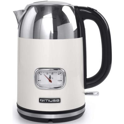 Muse - Akku-wasserkocher 1,7 l, 2200 w, creme/edelstahl MS-020SC Image