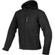 Germot Snake wasserdichte Motorrad Softshell Jacke, schwarz, Größe S