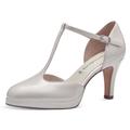 T-Strap Pumps TAMARIS Gr. 37, weiß (offwhite) Damen Schuhe Pumps