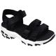 Sandale SKECHERS "D'LITES-FRESH CATCH" Gr. 40, schwarz Damen Schuhe Skechers Damenschuhe