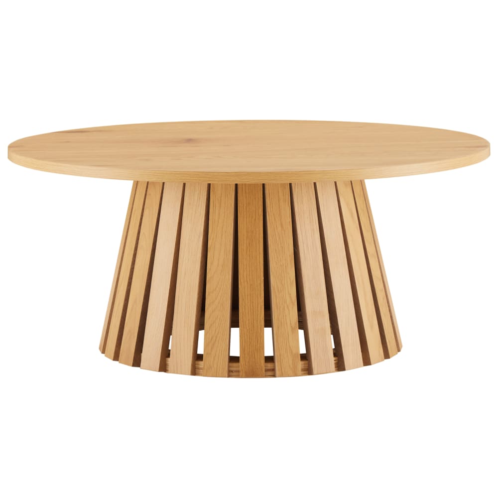 Table basse ronde style scandinave 80cm