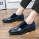 Men's Oxfords Derby Shoes Suede Shoes Dress Shoes Walking Business British Gentleman Wedding Office Career Party Evening Synthetic leather Comfortable Lace-up Black Dark Blue Spring