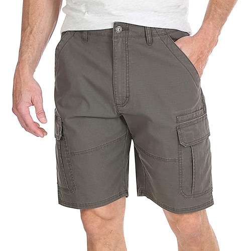 Herren Cargo Shorts Kurze Hosen Shorts Kurze Hosen Lässige Shorts Kurze Hose für Wanderer Multi Pocket Glatt Komfort tragbar Knielänge Outdoor Täglich Festtage Strassenmode Stilvoll Schwarz Gelb Image