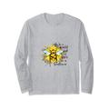 In a World Full of Roses Be a Sunflower Bee Cute Zitat Langarmshirt