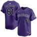 Justin Lawrence Men's Nike Purple Colorado Rockies Alternate Limited Custom Jersey