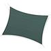 Ikkle Green Rectangle Sun Shade Sail Canopy for UV Block in Patio Backyard-16' x 20' Outdoor Awning, Stainless Steel | 240 W x 192 D in | Wayfair