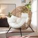 Arlmont & Co. Wicker Egg Chair w/ Cushion, Oversized Patio Lounge Chair for Outdoor, Indoor | Wayfair E19611DEC3124F278101A7A7394CF765