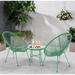 George Oliver 3 Piece Patio Bistro Conversation Set w/ Side Table | Wayfair 0F046FF55B2C49A0B0D0253DCB7C6FD7