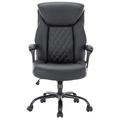 Inbox Zero Marjaana Foam Padding Executive Chair, Leather | 43.4 H x 25.5 W x 28.7 D in | Wayfair A0C268423DBA4E828F04CF5F604207E9