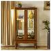Alcott Hill® Curio Cabinet Lighted Curio Diapaly Cabinet w/ Adjustable Shelves & Mirrored Back Panel | Wayfair 98CE386855EC47DA8D7E5FAF887F46B2