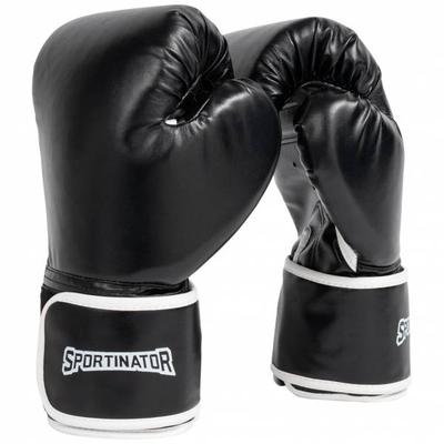 SPORTINATOR "Knockout" Boxhandschuhe 14oz schwarz