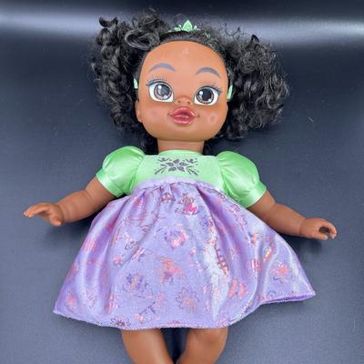 Disney Toys | Disney Baby Princess Tiana Doll Toy Princess And The Frog Green Purple Dress | Color: Green/Purple | Size: Osbb
