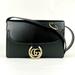 Gucci Bags | Gucci Black Leather Flap Tote Shoulder Bag With Gold Interlocking G 589474 1000 | Color: Black/Brown | Size: Os