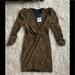 Zara Dresses | Nwt Zara Cheetah Print Dress | Color: Black/Gold | Size: S