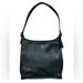 Coach Bags | Coach Vintage Black Leather Zip Top Shoulder Bag Purse/Messenger Bag | Color: Black/Gold | Size: Os