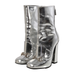 Gucci Shoes | Gucci Lillian Horsebit Silver Leather Mid Calf Heels Boots Size 36 | Color: Silver | Size: 36eu