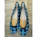 J. Crew Shoes | Nwob J.Crew Kiki Ballet Flat Women’s 11 Blue Black Geo Floral | Color: Black/Blue | Size: 11