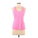 Fila Sport Active Tank Top: Pink Activewear - Women's Size Medium