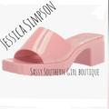 Jessica Simpson Shoes | Jessica Simpson Barbie Pink Slide | Color: Pink | Size: 8