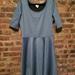 Lularoe Dresses | Nwt Lularoe Blue Nicole Dress - 3xl | Color: Blue | Size: 3x