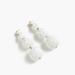 J. Crew Jewelry | Nwt J.Crew White Sequin Ball-Drop Earrings | Color: Gold/White | Size: Os