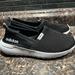 Adidas Shoes | Adidas Cloudfoam Black Slip On's Memory Foam Insoles Size7 | Color: Black/White | Size: 7