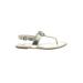 Tory Burch Sandals: Silver Shoes - Women's Size 8 1/2